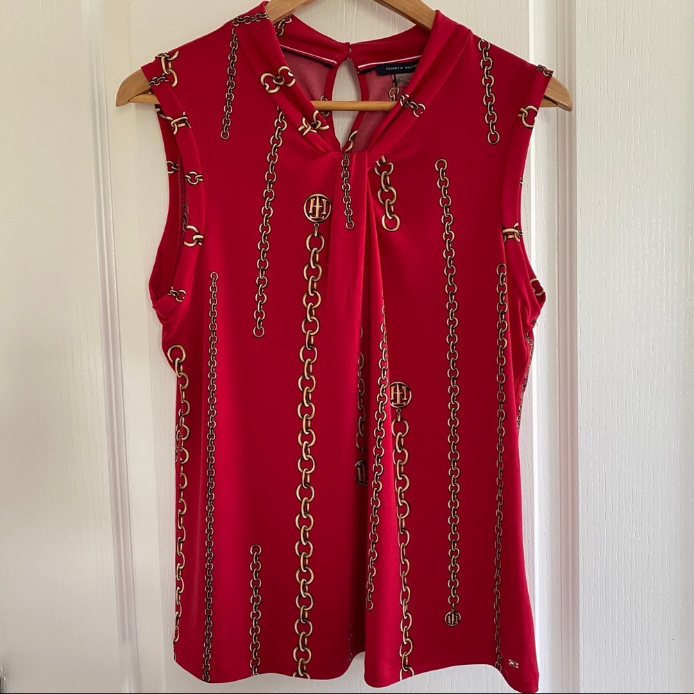 Tommy Hilfiger Red Sleeveless Top